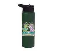 My Stick My Squad My Story Hockey sobre césped Unicorn Dino Stainless Steel Insulated Water Bottle