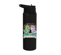My Stick My Squad My Story Hockey sobre césped Unicorn Dino Stainless Steel Insulated Water Bottle