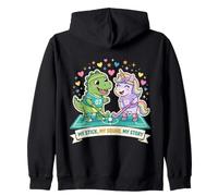 My Stick My Squad My Story Hockey sobre césped Unicorn Dino Sudadera con Capucha