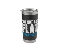My Stomach is Flat The L is just Silent Vaso térmico de acero inoxidable de doble pared