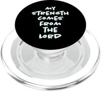 My Strength Comes from The Lord Bible PopSockets PopGrip para MagSafe