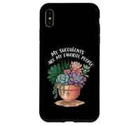My Succulents Are My Favorite People Funny Plant Lover Carcasa para iPhone XS MAX