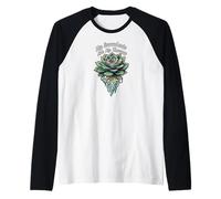 My Succulents Are My Therapy Plant Lover Gardening Camiseta Manga Raglan