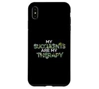 My Succulents Are My Therapy Plant Lover Gardening Carcasa para iPhone XS MAX