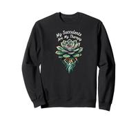 My Succulents Are My Therapy Plant Lover Gardening Sudadera