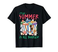 My Summer Is All Booked Beach Reading Club de Lectura de Vacaciones Camiseta