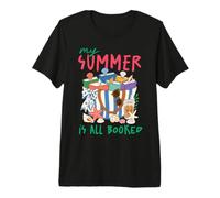 My Summer Is All Booked Beach Reading Club de Lectura de Vacaciones Camiseta Premium