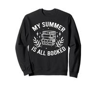 My Summer Is All Booked Funny Bookworm Reading Gift Sudadera