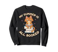 My Summer Is All Booked Funny Bookworm Reading Gift Sudadera