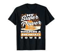 My Super Power Pancakes Construyendo Una Torre de Desayuno Camiseta
