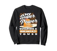 My Super Power Pancakes Construyendo Una Torre de Desayuno Sudadera