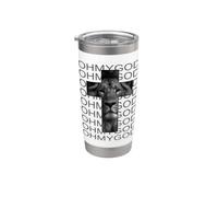 My Superhero is Jesus, faith love god shirt Vaso térmico de acero inoxidable de doble pared