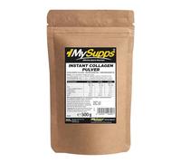 My Supps Colágeno instantáneo en polvo 500 g de colágeno hidrolizado tipo 1 | 90% de contenido de proteínas | sabor neutro y sin aditivos | probado en laboratorio y fabricado en Alemania