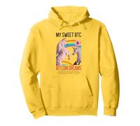 My Sweet BTC Bitcoin Dreams (Divertido gráfico de Unicornios) Sudadera con Capucha