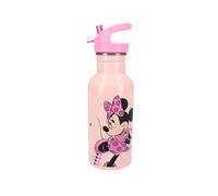 My sweety pop - Botella de agua para niños de Minnie Mouse rosa - Acero inoxidable - Guardería, preescolar, escuela, vacaciones, comida - 22 cm - 500 ml - Hidratación - Idea de regalo - Botella