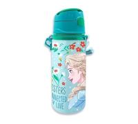 My sweety pop | Botella de aluminio de 500 ml con pajita integrada | Accesorio escolar y deportivo | Diseño oficial Disney azul | Ultraligero y robusto