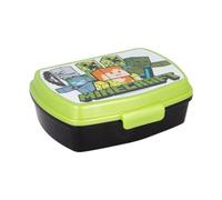 My sweety pop - Caja de merienda para niños, guardería infantil, escuela, vacaciones, comida de 17 cm, idea de regalo, Minecraft, verde, negro, 50674