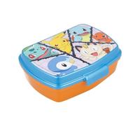 My sweety pop - Caja de merienda para niños, guardería, infantiles, escuelas, vacaciones, almuerzos, 17 cm, idea de regalo, Pokémon, azul, naranja, para niño