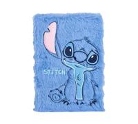 My sweety pop | Cuaderno de notas Stitch Disney | Diario de peluche azul con piel A5 para niña y niño | Suministros escolares y regalo de cumpleaños para niños