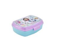 My sweety pop Gabby's Dollhouse - Caja de merienda para niños - Guardería - Escuela - Vacaciones - Comida - 17 cm - Idea de regalo - Morado/Azul