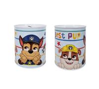 My sweety pop - Hucha de metal Patrulla Canina blanca - Escuela - Almacenamiento de piezas - 12 cm - Idea de regalo