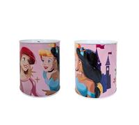 My sweety pop - Hucha de metal Princesas Rose - Escuela - Almacenamiento de piezas - 12 cm - Idea de regalo