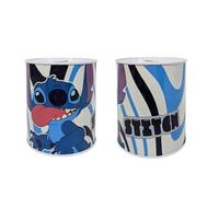 My sweety pop | Hucha de metal Stitch Disney Azul | Caja de ahorros sellada para niños | Decoración de dormitorio Lilo y Stitch | Idea de regalo de cumpleaños y Navidad | 12 cm | Hierro blanco