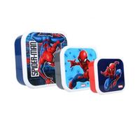 My sweety pop - Juego de 3 cajas de merienda - Caja de almuerzo - Spiderman - Guardería - Guardería - Escuela - Vacaciones - Comida - 11,5 cm - Ideal para niños - Idea de regalo, 200-4741
