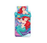 My sweety pop - Juego de cama infantil de 2 piezas, funda nórdica reversible, 140 x 200 cm, funda de almohada, 70 x 90 cm, 100% algodón, color azul y verde