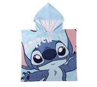 My sweety pop | Poncho de playa infantil Disney Stitch & Angel | Capa de baño 55x110 cm | Toalla de piscina y mar con capucha | Secado rápido | Regalo de vacaciones para niños y niñas de 4 a 6 años