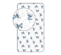 My sweety pop - Sábana bajera de puntada, color blanco, 1 pieza, para niños, 1 persona, esquinas elásticas, 90 x 200 cm, 100% algodón, 1 persona