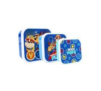 My sweety pop - Set de 3 fiambreras Paw Patrol - fiambrera - para niños - guardería - jardín de infantes - colegio - vacaciones - comida - 11,5 cm - azul