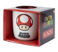 My sweety pop - Taza infantil de cerámica de 400 ml | Taza de héroe | Idea de regalo original con caja incluida | Para desayuno y merienda | Compatible con lavavajillas (Super Mario Bros - blanco/rojo