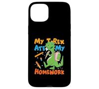 My T-Rex Ate My Homework School T-Rex dinosaurio Carcasa para iPhone 15 Plus