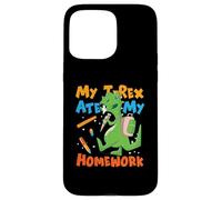 My T-Rex Ate My Homework School T-Rex dinosaurio Carcasa para iPhone 15 Pro Max