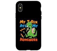 My T-Rex Ate My Homework School T-Rex dinosaurio Carcasa para iPhone X/XS