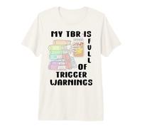 My TBR is Full of Trigger Warnings Books Spicy My Coffee Icy Camiseta Premium