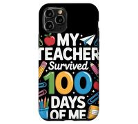 My Teacher Survived 100 Days of Me Humor 100º Día Escuela Carcasa para iPhone 11 Pro