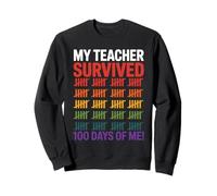 My Teacher Survived 100 Days of Me Marcas Arcoíris Maestro Sudadera