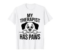 My Therapist Has Paws Funny Dog Lover Humor Pet Vibes Camiseta