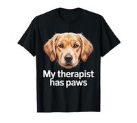 My Therapist Has Paws Funny Dog Lover Mental Health Camiseta