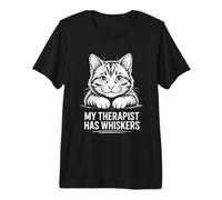 My Therapist Has Whiskers Camiseta Premium
