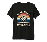 My Therapist Has Whiskers Camiseta Premium