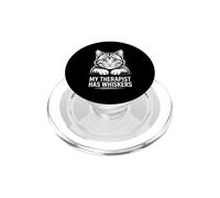 My Therapist Has Whiskers PopSockets PopGrip para MagSafe