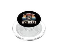 My Therapist Has Whiskers PopSockets PopGrip para MagSafe