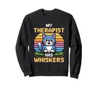 My Therapist Has Whiskers Sudadera