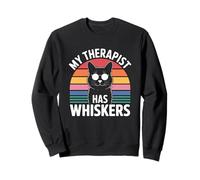 My Therapist Has Whiskers Sudadera