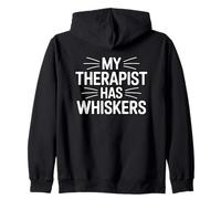 My Therapist Has Whiskers Sudadera con Capucha