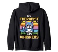 My Therapist Has Whiskers Sudadera con Capucha