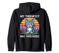My Therapist Has Whiskers Sudadera con Capucha